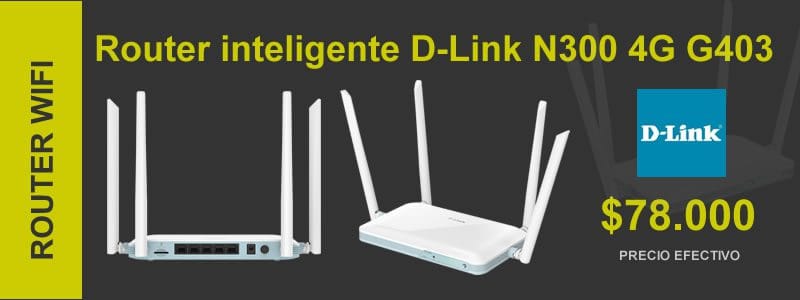 Router inteligente Dlink N300 4G G403